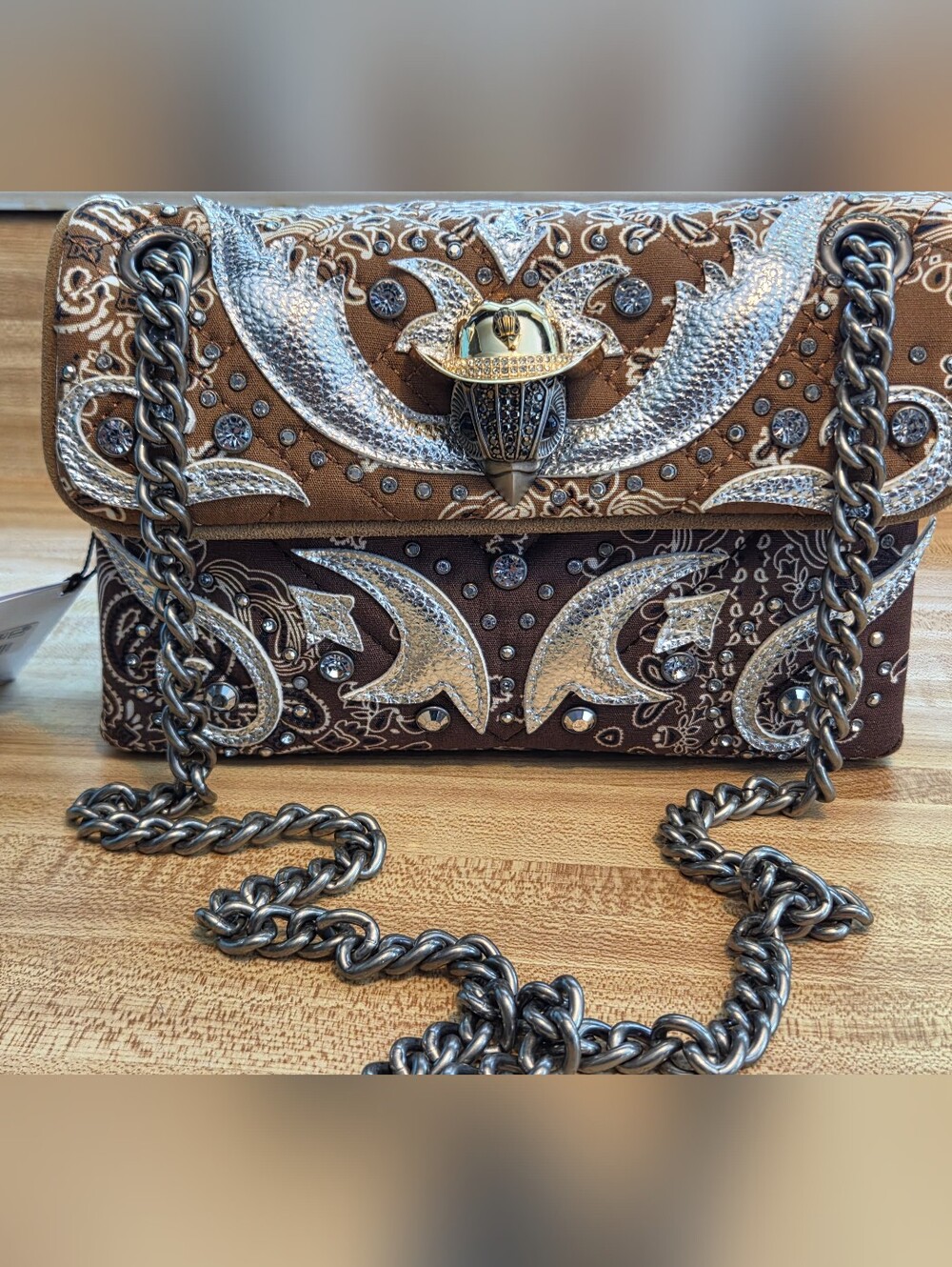 Kurt Geiger NWT Bandana Western Kensington & Dustbag - Picture 4 of 10